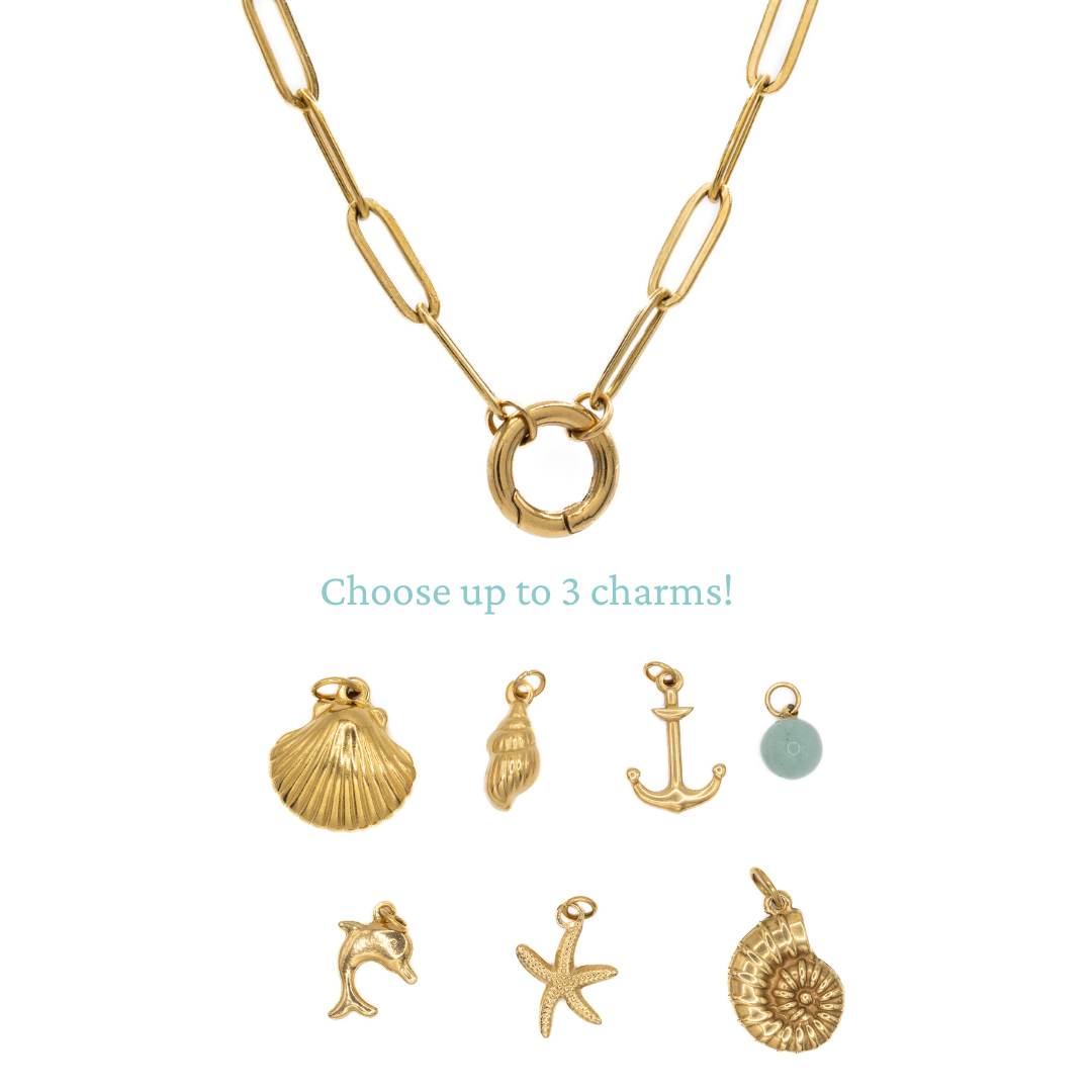 Charm Lock Necklace (customizable)