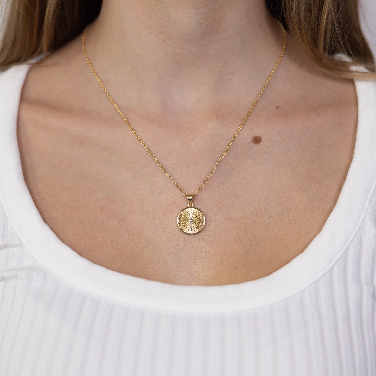 Sun Coin Necklace